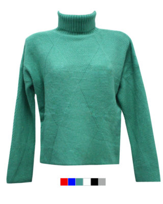 MAGLIA GIROCOLLO VERDE 2
