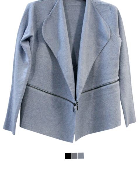 cardigan azzurro manica lunga