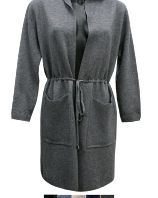 CARDIGAN LUNGO COLORE GRIGIO