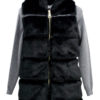 GILET ECOPELICCIA CAPPUCCIO