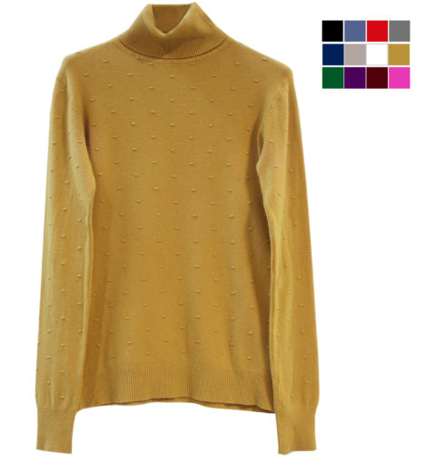 MAGLIONE GIROCOLLO GIALLO