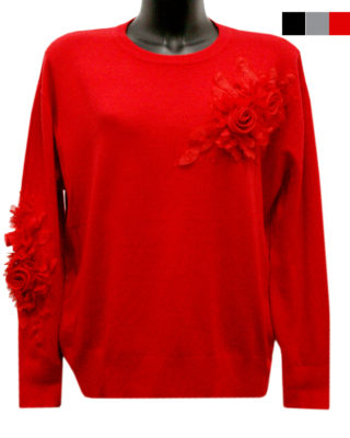 MAGLIONE CON FIORE
