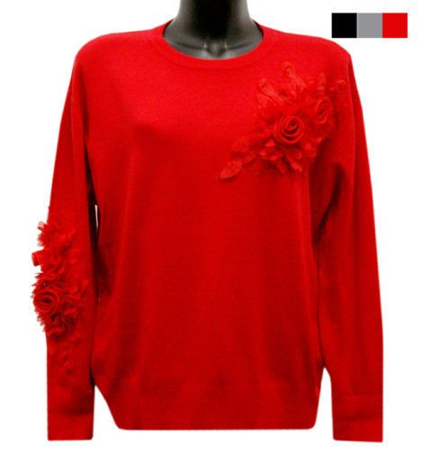 MAGLIONE CON FIORE