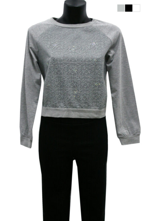 MAGLIA FELPA GRIGIO