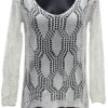 MAGLIA CROP MANICA LUNGA