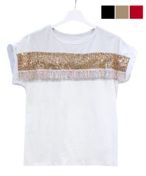T SHIRT CON FRANGE