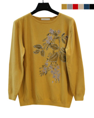 MAGLIA CON FIORE
