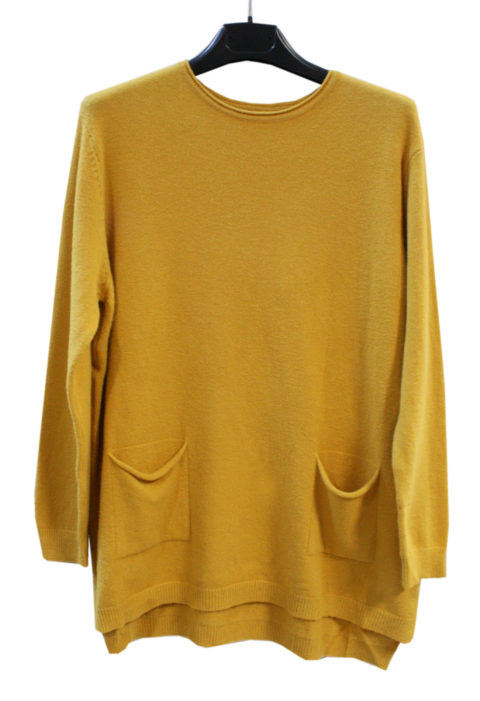 MAGLIA LUNGA CON TASCA