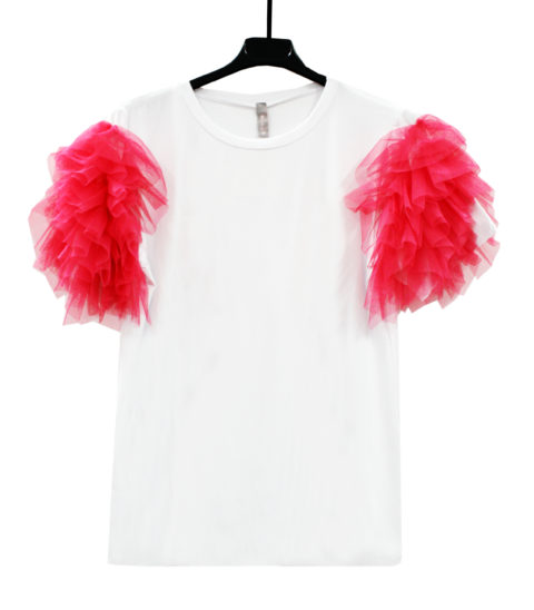 maglia con chiffon